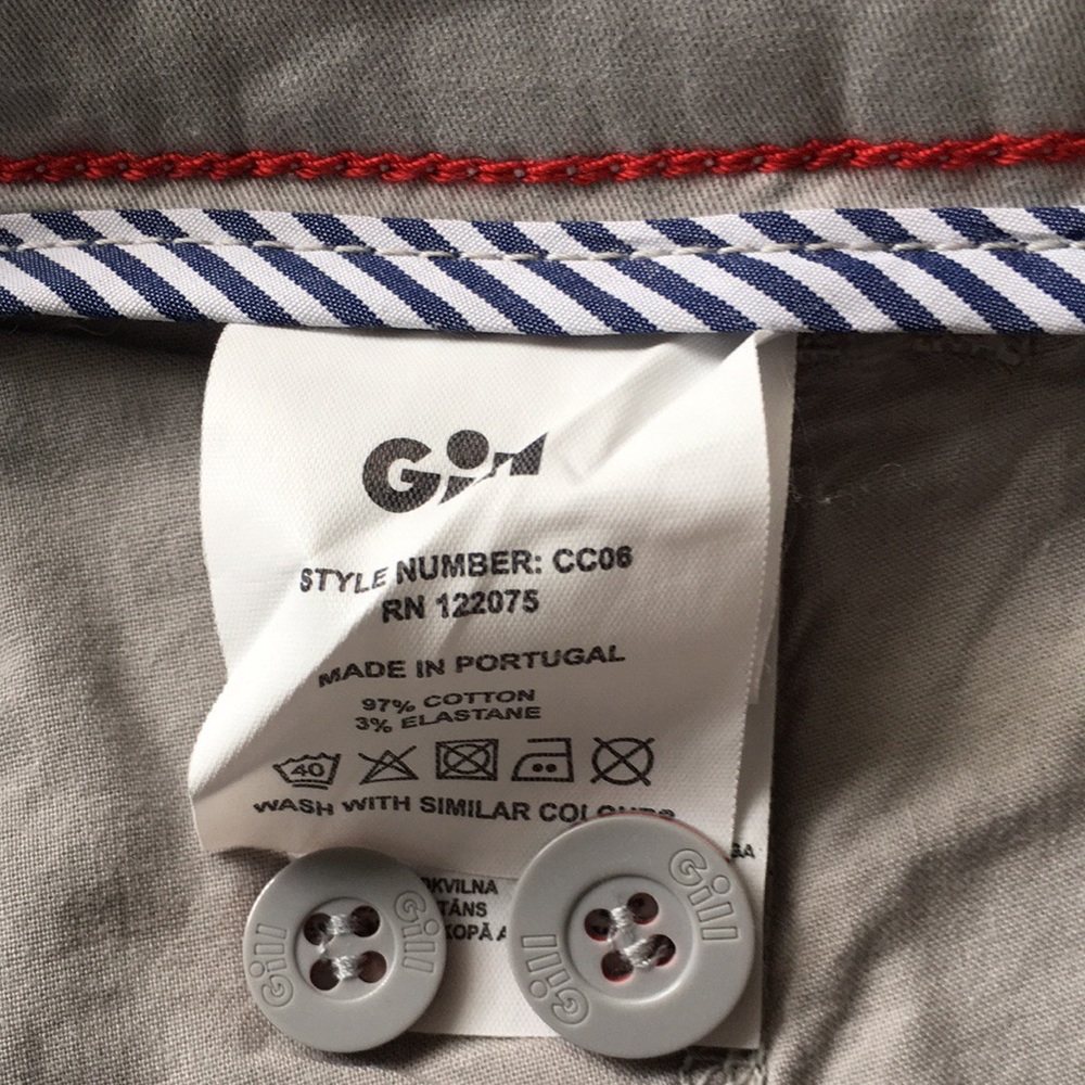 Gill Chino Crew Shorts Light Gray 32 Medium - Picture 6 of 14